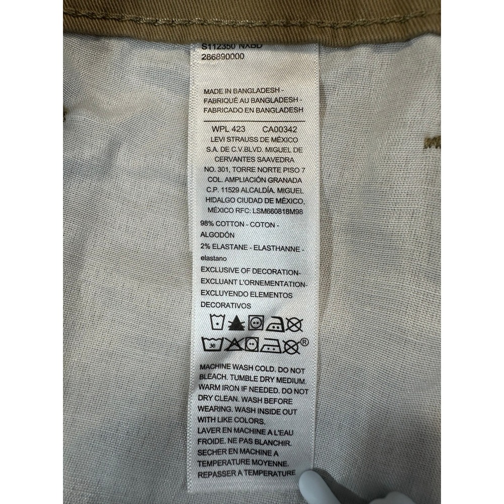 Signature by Levi Strauss Men's Athletic Tech Khaki Pants 34x32 Athletic Fit NEW - Picture 12 of 15